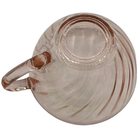 Arcoroc France Luminarc Rosaline Pink Swirl Cup & Saucer Cup 3 1/2 Saucer 5 1/2" - Picture 12 of 16